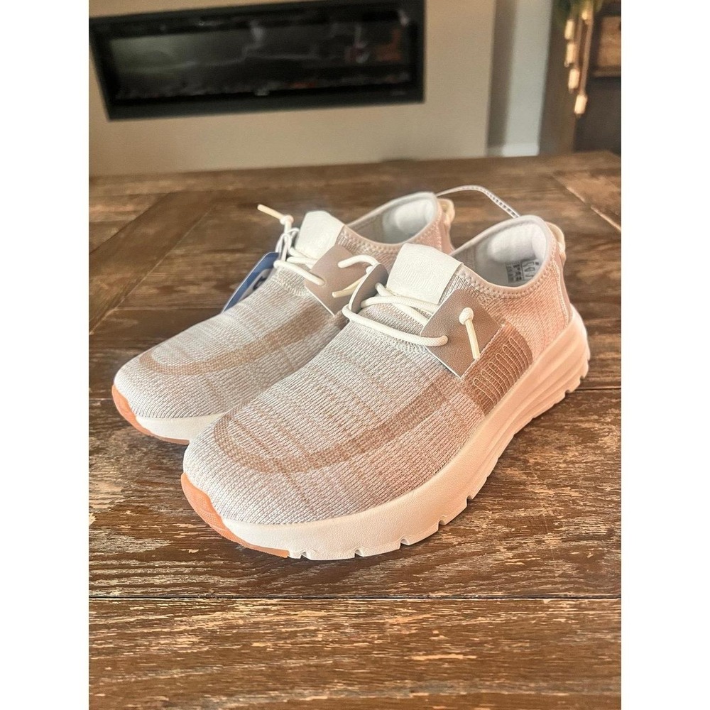 Hey Dude Sirocco Neutral Sneaker Tan Beige Womens 8 - Picture 6 of 8